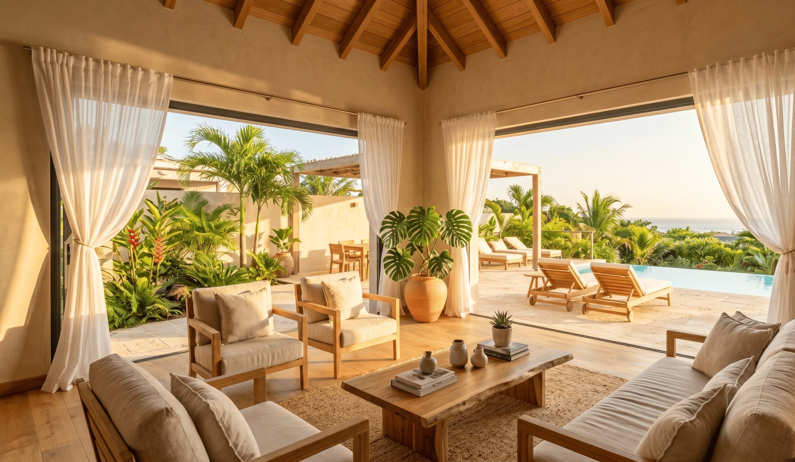 Intérieur conçu par une décoratrice et designer d'intérieur à Sainte-Suzanne, La Réunion