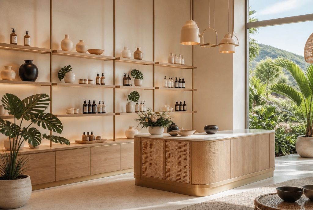 Boutique et espace commercial aménagé à La Réunion