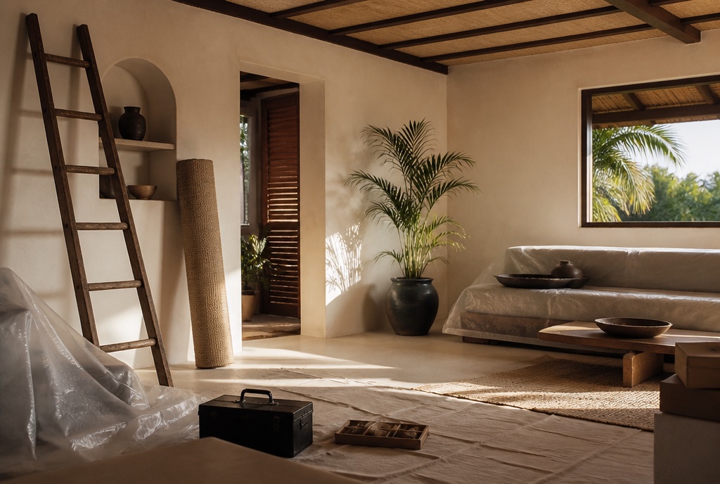 Coordination de la réalisation d'un projet de décoration à La Réunion