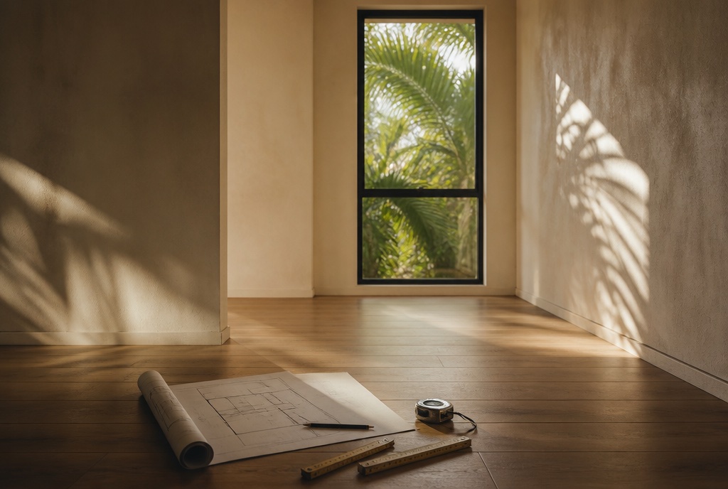 Visite, relevé et analyse d'un intérieur à La Réunion